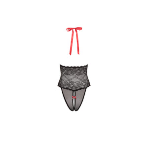 Perfect gift for her - Sexy Mesh Bodysuit with plunging V neckline