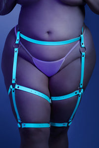 Glow in the Dark Buckle Up Leg Harness