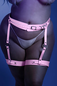Glow in the Dark Pink leg harness