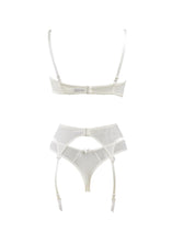 Luxurious cream balconette push up bra