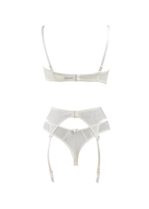 Luxurious cream balconette push up bra