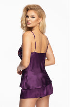 Beautiful purple satin nightwear set