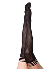 Black patterned stockings
