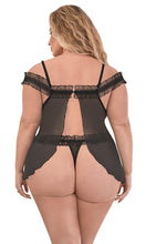 Stunning plus size mesh babydoll
