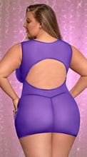 Provocative underboob plus size neon dress