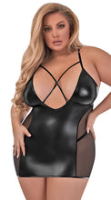 Hot wetlook chemise set