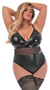 Sexy wetlook bodysuit