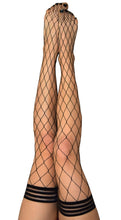 Large net fishnet thigh high