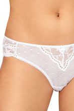 Sensual white mesh bridal panty