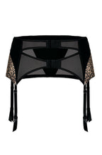 Gorgeous suspender belt with animal print