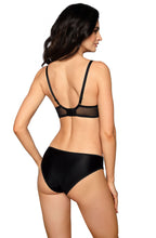 Sensual delicate lace soft cup black bra