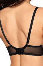 Sensual delicate lace soft cup black bra