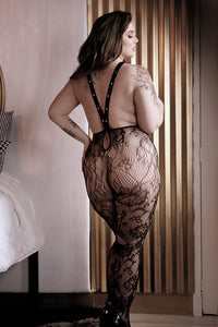 Erotic cupless bodystocking