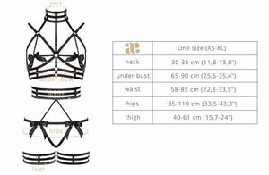 Night of secrets - Designer Harness lingerie set