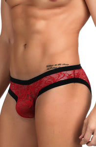 Sexy sheer floral lace men’s briefs