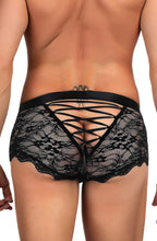 Seductive sheer floral lace men’s boxer brief