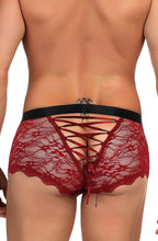 Seductive sheer floral lace men’s boxer brief