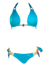 Amber Luxury Top & Tie Side Bottom - Turquoise