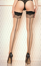 Extravagantly sexy seamed stockings