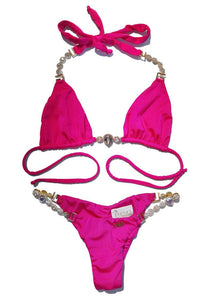 Belle Triangle Top & Skimpy Bottom - Pink