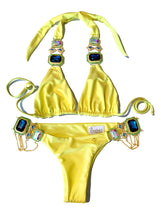 Electra Halter Top & Classic Bottom - Yellow