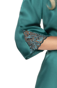 Exclusive emerald dressing gown