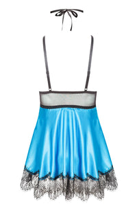 Gorgeous lace nightdress with sensual lace mask
