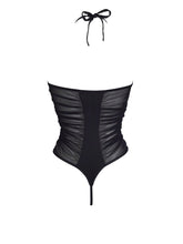Sexy sheer lace-up body