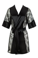 Extremely sexy satin dressing gown