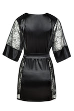 Extremely sexy satin dressing gown
