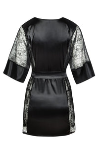 Extremely sexy satin dressing gown