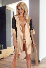 Extremely sexy satin dressing gown