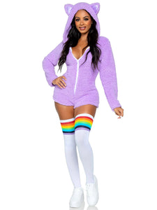 Cozy Cuddle Kitty loungewear women's romper