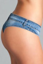 Cheeky Denim Booty Short Hot Pants with Low Waist