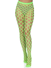 Neon net pantyhose