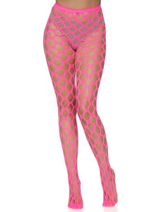 Neon net pantyhose