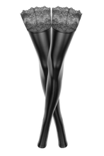 Seductive wetlook stockings