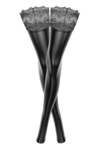 Seductive wetlook stockings