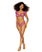 Gold Foiled Lace Bralette and Panty Set