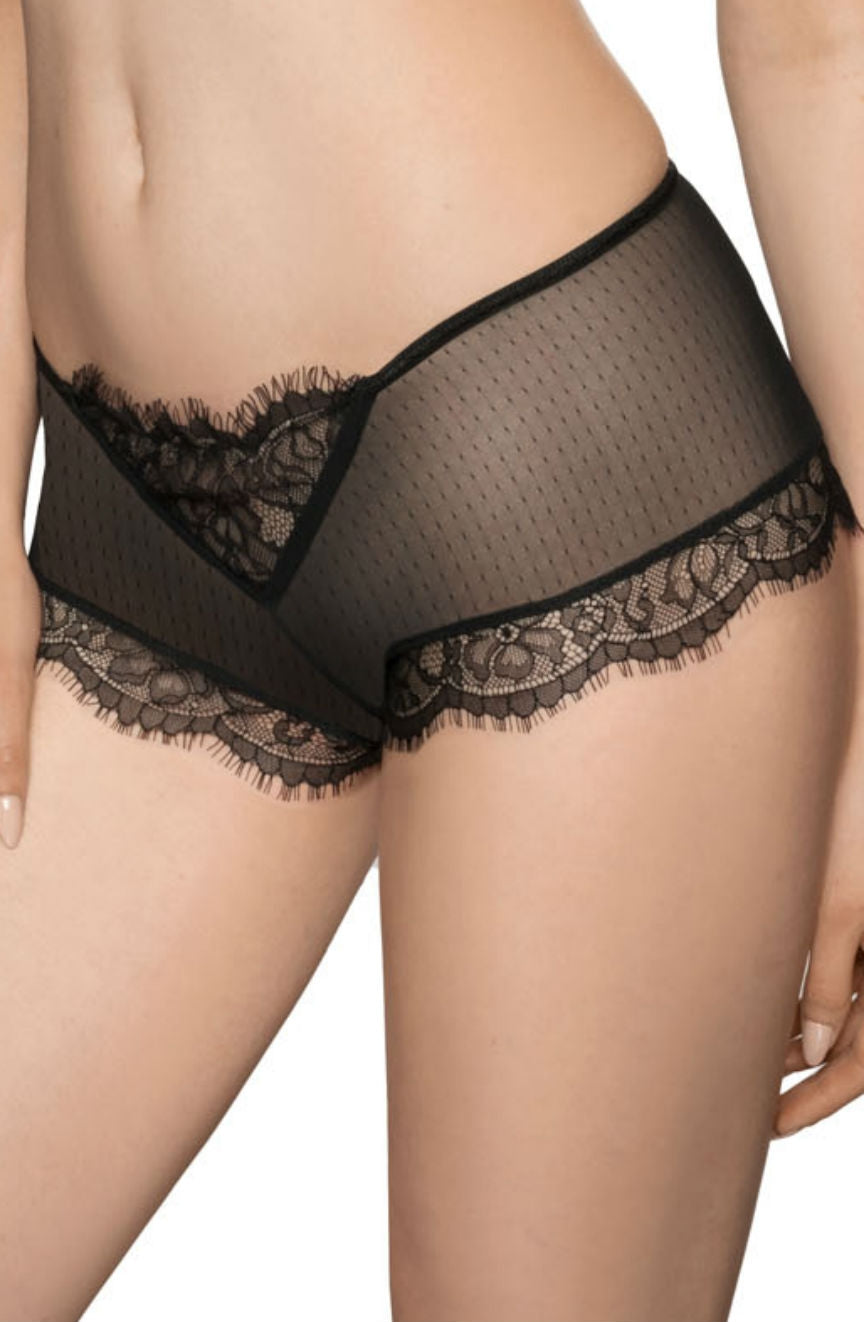 Lovely black lace brief