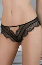 Stunning black lace thong