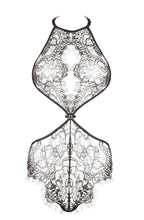 Floral bodysuit with delicate lace