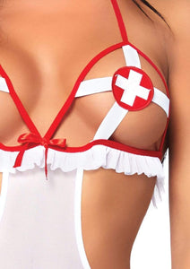 Naughty nurse roleplay lingerie set