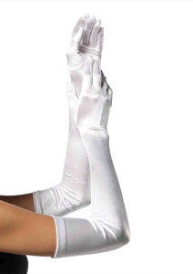 Satin long gloves