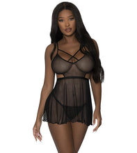 Sensual lace babydoll set