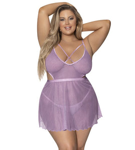 Sensual lace babydoll set
