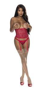 Gartered Waist Cincher & Tanga Panty