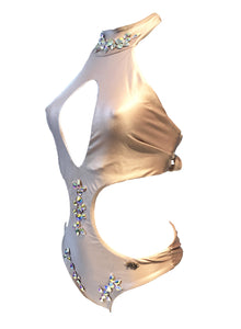 Malibu Rhinestone One Piece - Gold