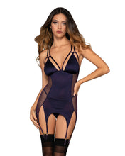 Gorgeous purple garter slip