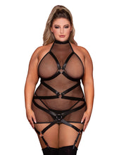 BDSM strappy garter slip